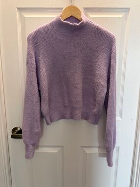 Vigoss Lilac Cowl Neck Cozy Knit Sweater